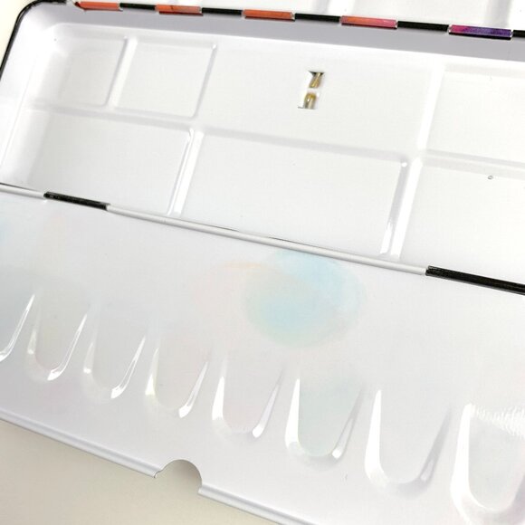 Schmincke Empty Metal Watercolour Box - Rainbow Watercolor Print - Picture 8 of 8